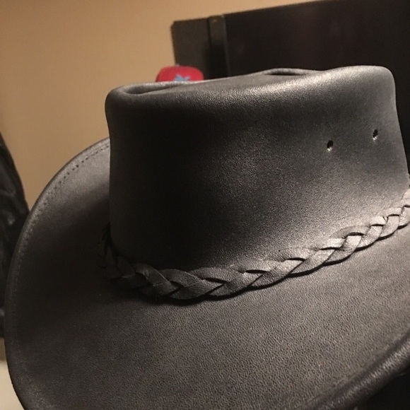 Minnetonka Leather Cowboy Hat - Picture 2 of 4